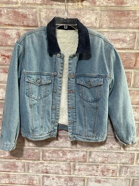 Brandy Melville John Galt Denim Bomber Jacket Size M
